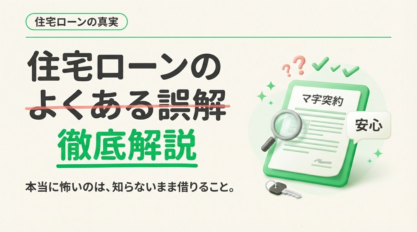住宅ローンの誤解