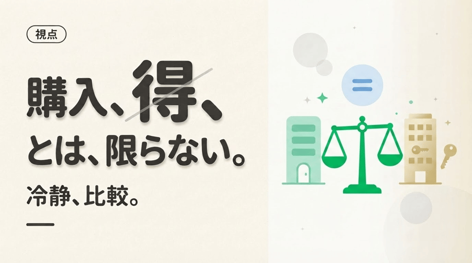 購入した方が得とは限らない