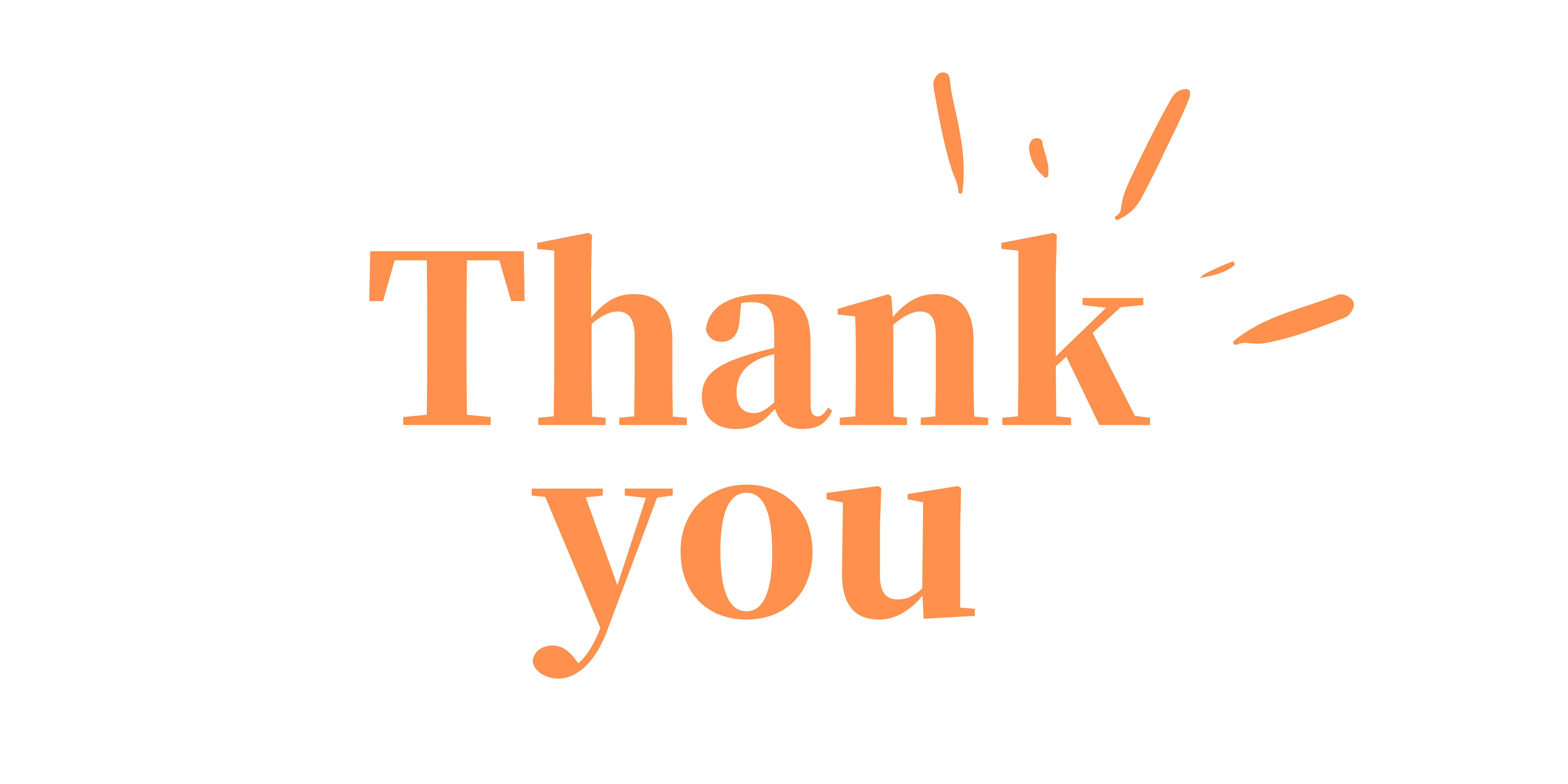 Brown Modern Thank You (Banner (Landscape))